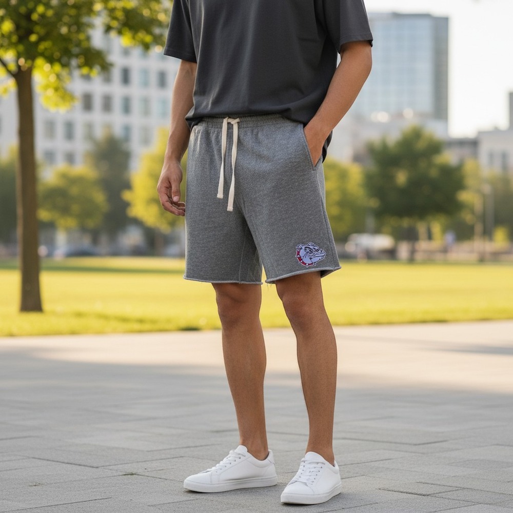 Concepts Sport Men's XXL Gonzaga Bulldogs Lounge Shorts Gray 2XL Raw Hem